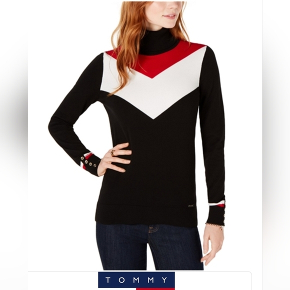 Tommy Hilfiger Sweaters - NWT Tommy Hilfiger chevron turtle neck size M